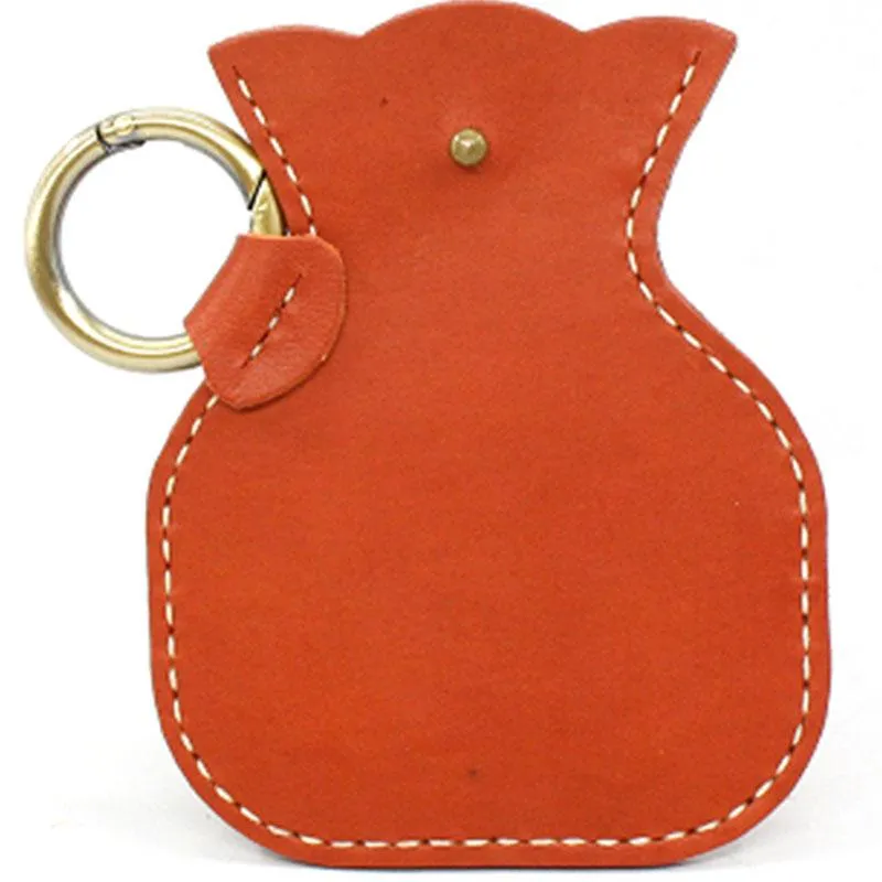 HANDMADE LEATHER CUTE Women Keyring Change Holder Pouch PERSONALIZED MONOGRAMMED GIFT CUSTOM Coin Wallet Holder