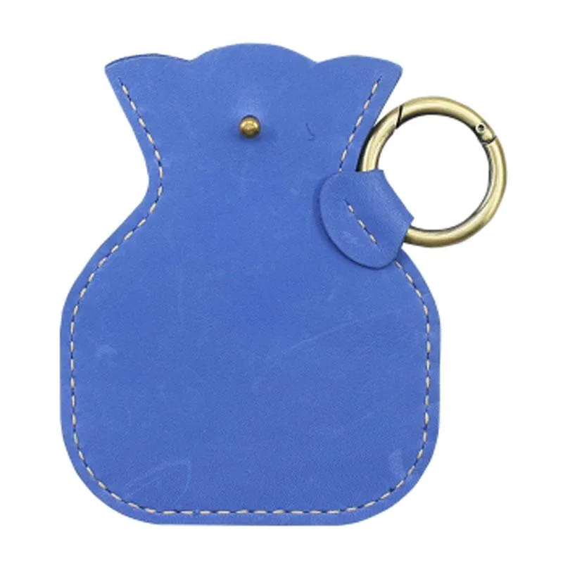 HANDMADE LEATHER CUTE Women Keyring Change Holder Pouch PERSONALIZED MONOGRAMMED GIFT CUSTOM Coin Wallet Holder