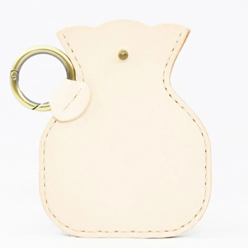 HANDMADE LEATHER CUTE Women Keyring Change Holder Pouch PERSONALIZED MONOGRAMMED GIFT CUSTOM Coin Wallet Holder