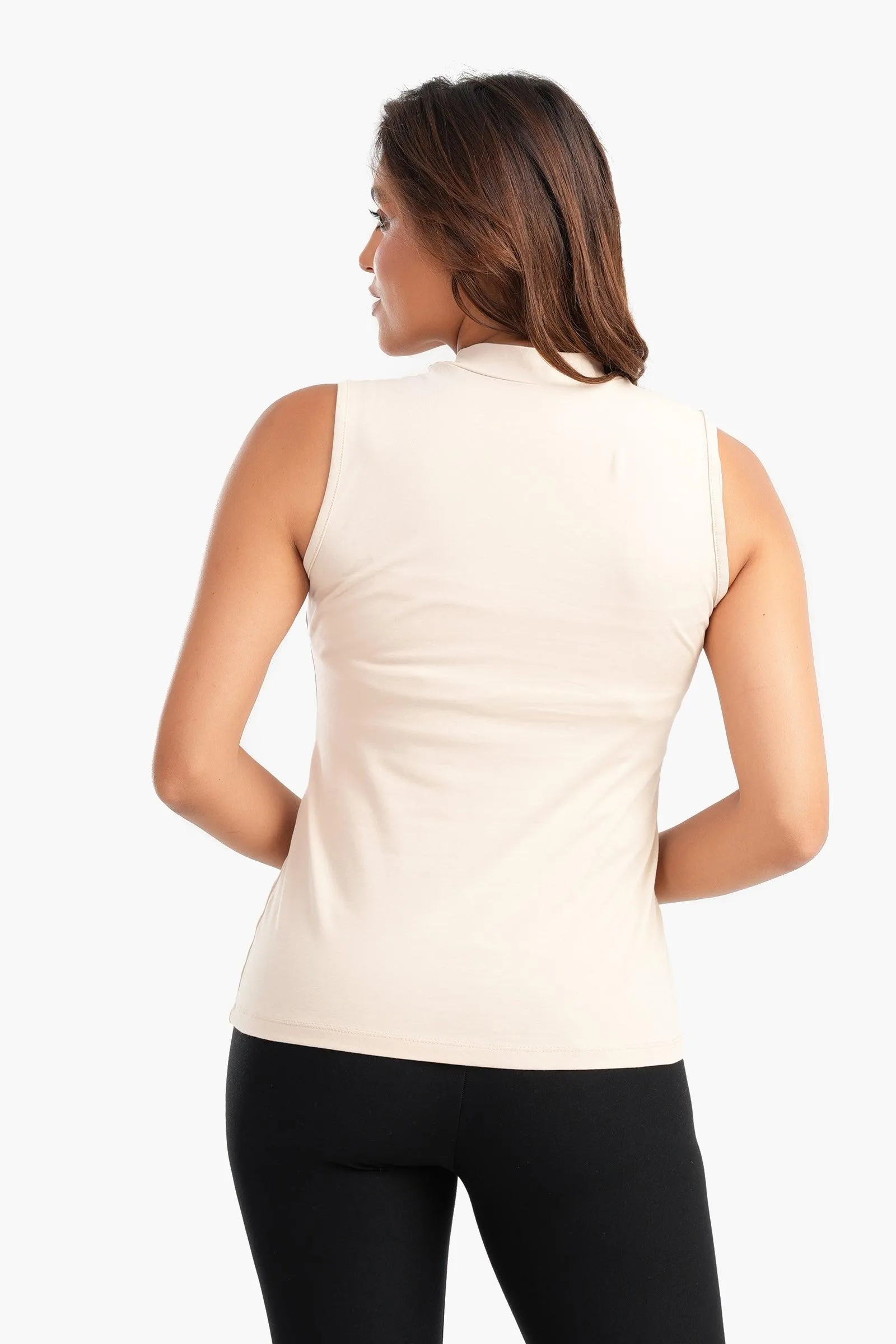 High Neck Slim Fit Top