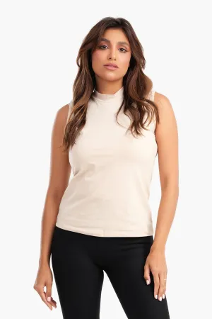 High Neck Slim Fit Top