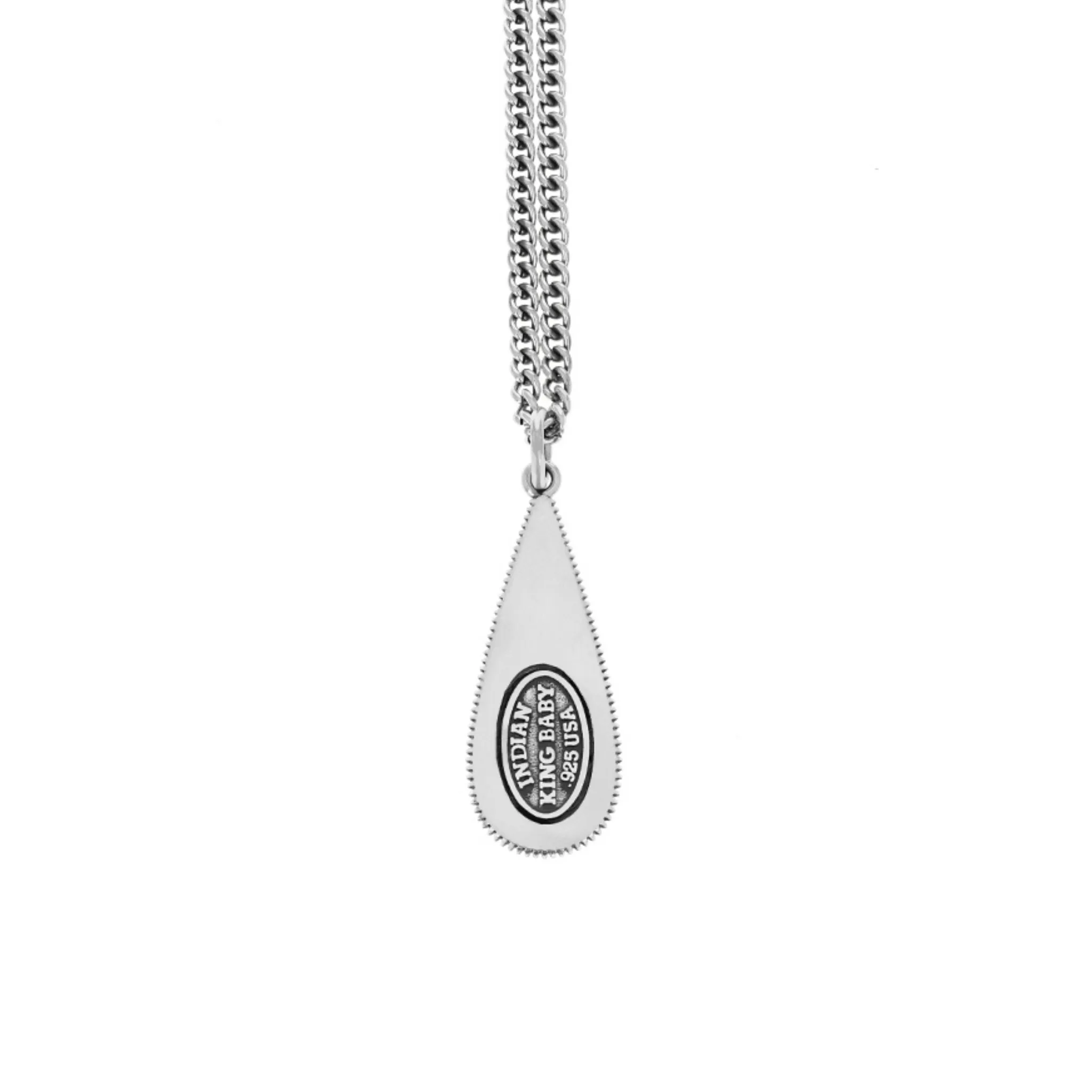 Indian Script Logo Coin Edge Pendant