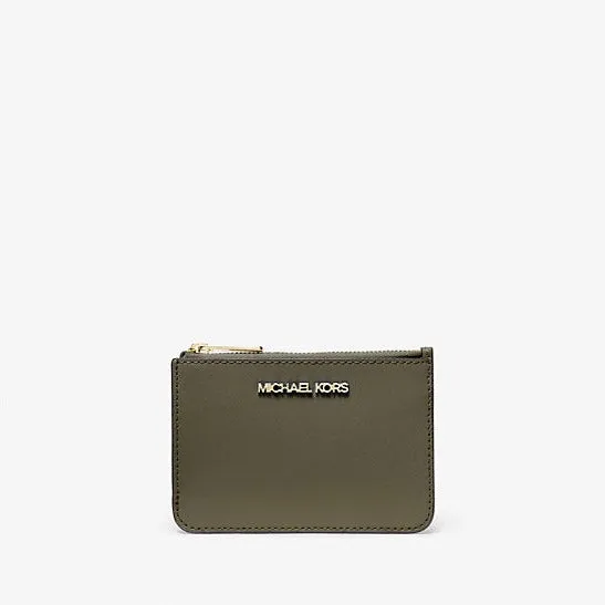 Jet Set Travel Small Saffiano Leather Coin Pouch