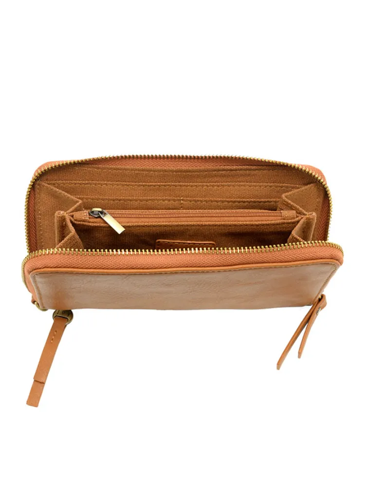 Joy Susan Chloe Wristlet Wallet - Hazelnut