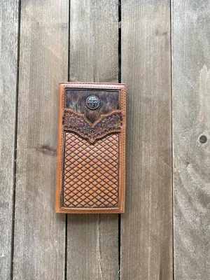 Justin's Rodeo Wallet Brindle Inlay