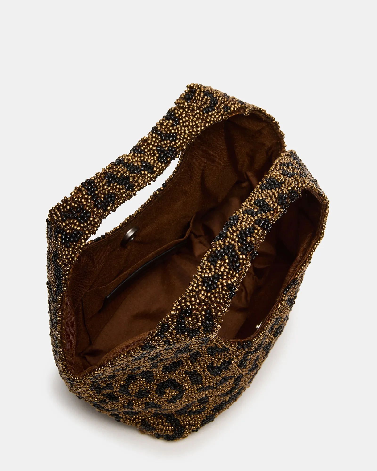 KINSLEY BEADED BAG LEOPARD