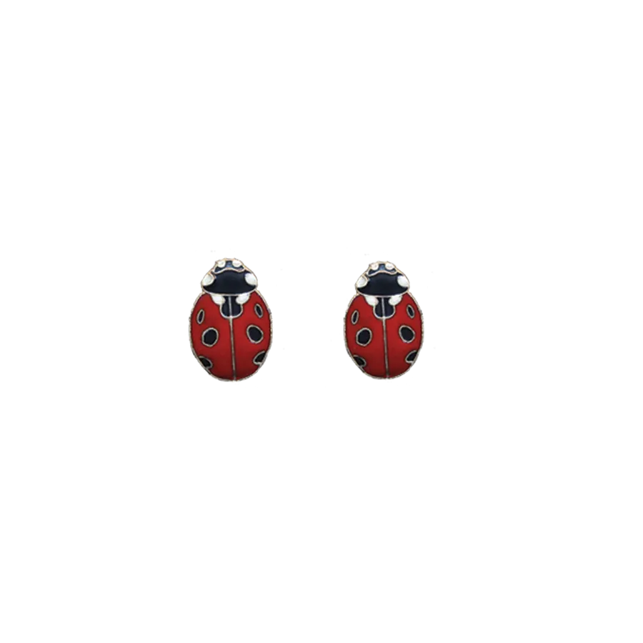 Ladybug Post Earrings