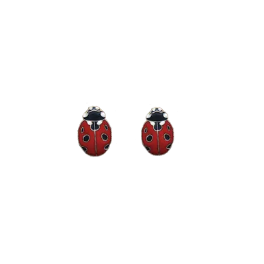 Ladybug Post Earrings