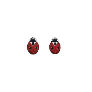 Ladybug Post Earrings