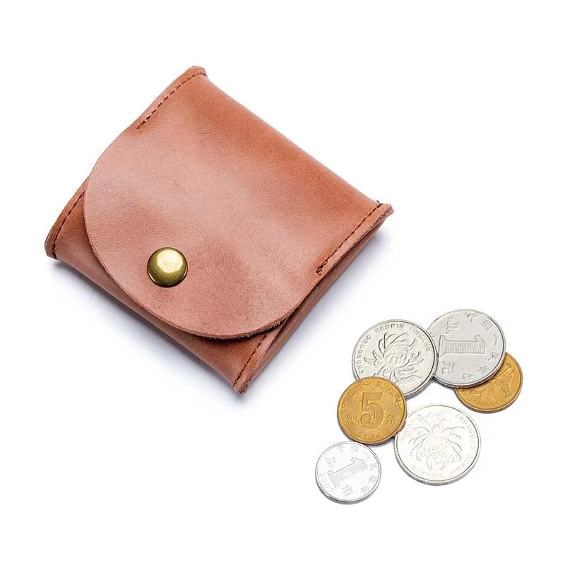 Leather Coin Pouch Mini Change Holder