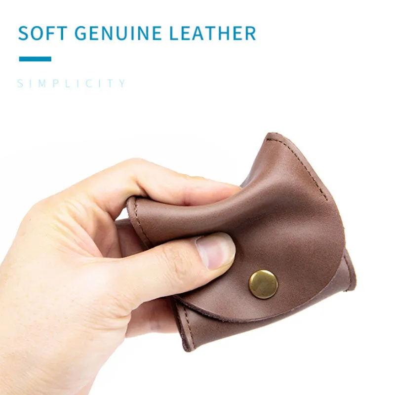 Leather Coin Pouch Mini Change Holder