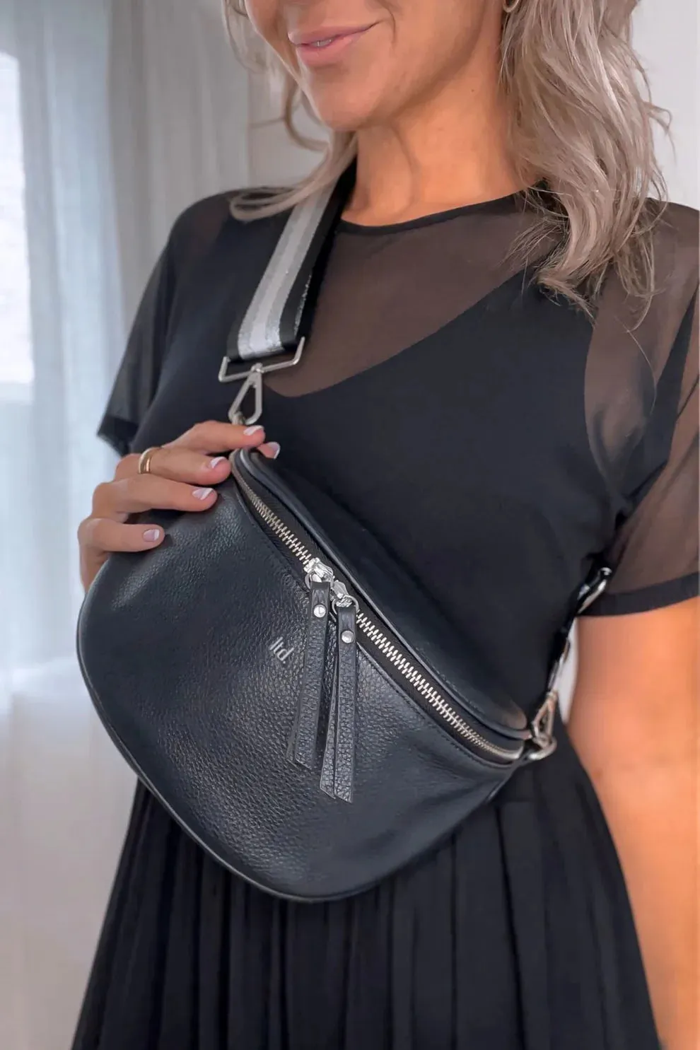 Lemon Tree Dani Leather Bag - Jet