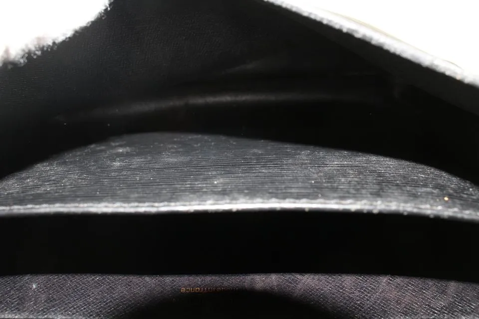 Louis Vuitton Black Epi Leather Noir Cartouchiere Crossbody Bag 5lv1020