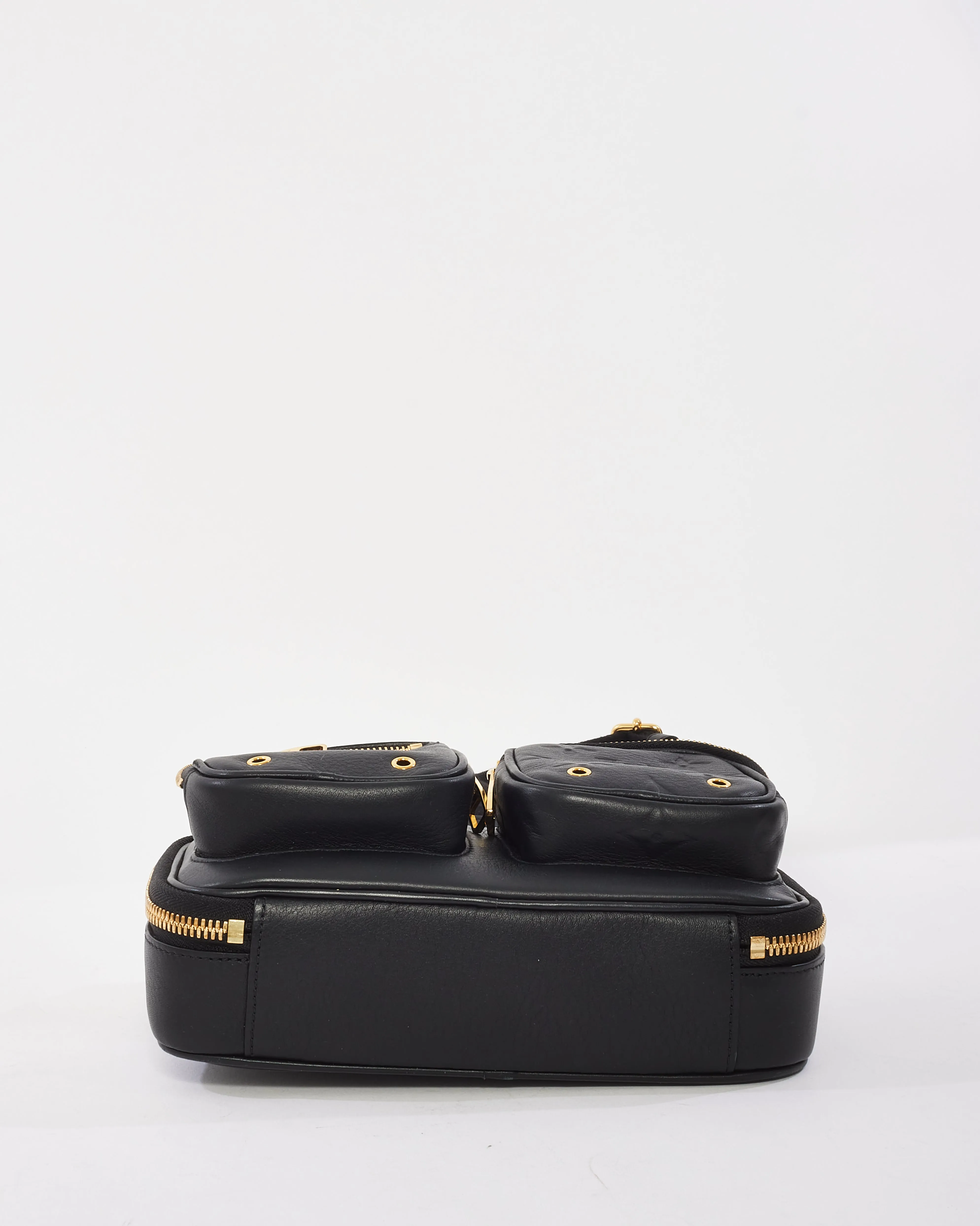 Louis Vuitton Black Monogram Empreinte Leather Utility Crossbody Bag