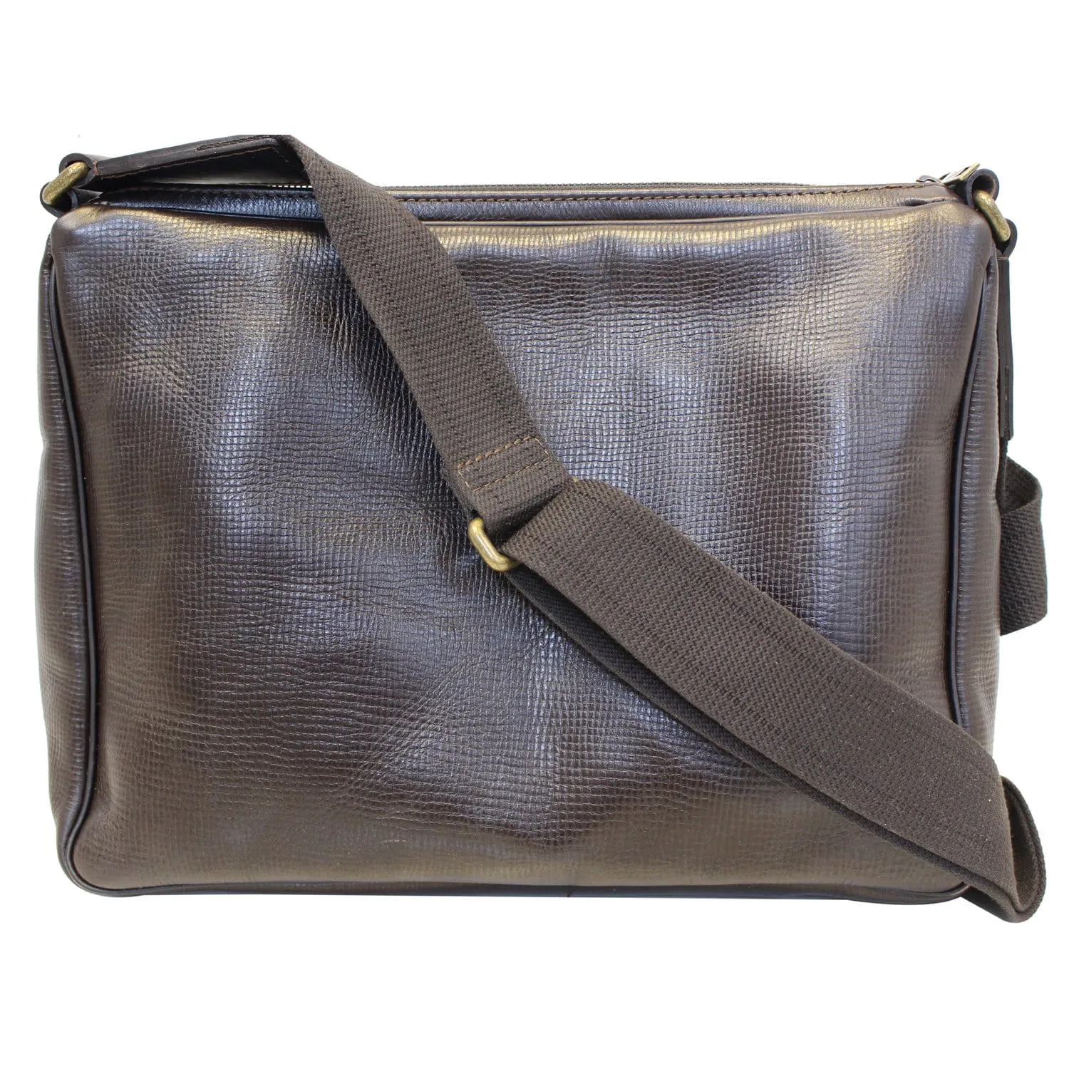 LOUIS VUITTON Brown Utah Leather Wichita Messenger Bag