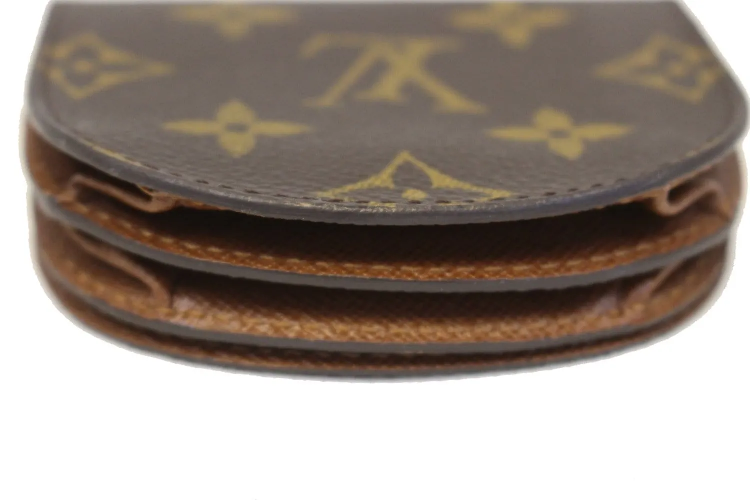 LOUIS VUITTON Monogram Porte Monnaie Gousset Coin Case