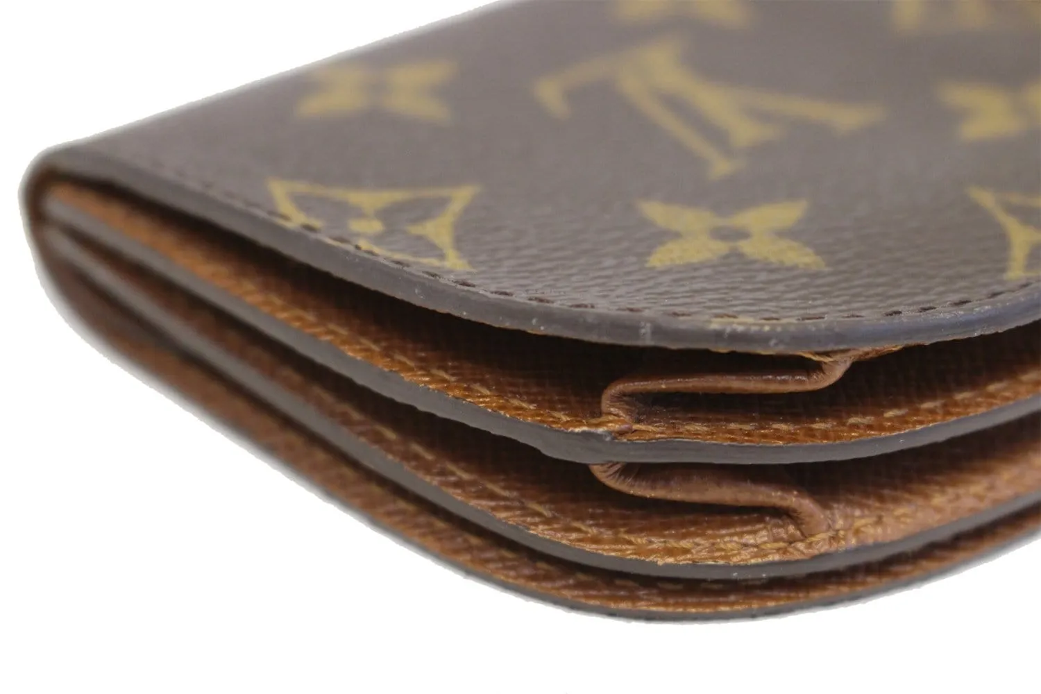 LOUIS VUITTON Monogram Porte Monnaie Gousset Coin Case