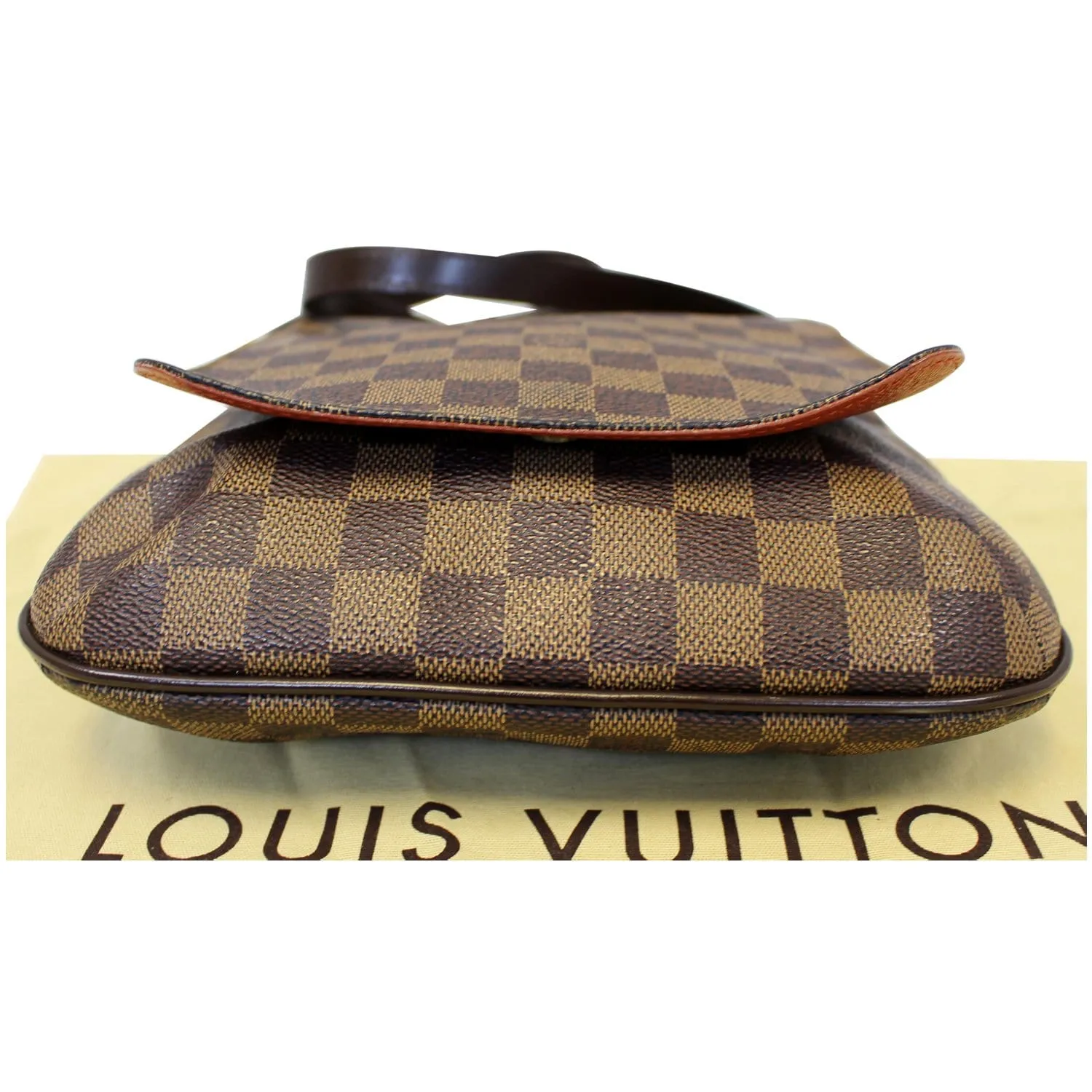 LOUIS VUITTON Musette Salsa Damier Ebene Crossbody Bag Brown