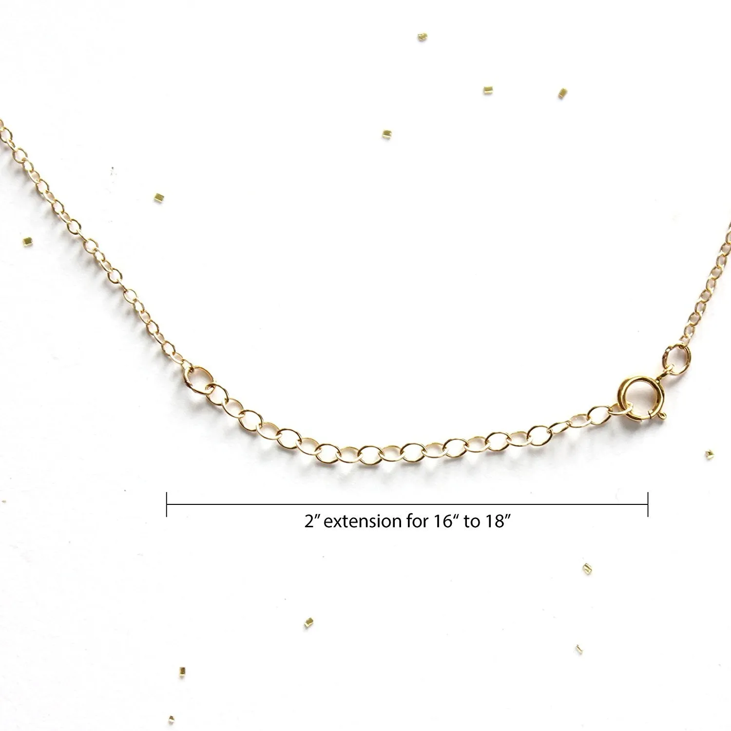 Mother and Daughter Interlocking Circle Necklace