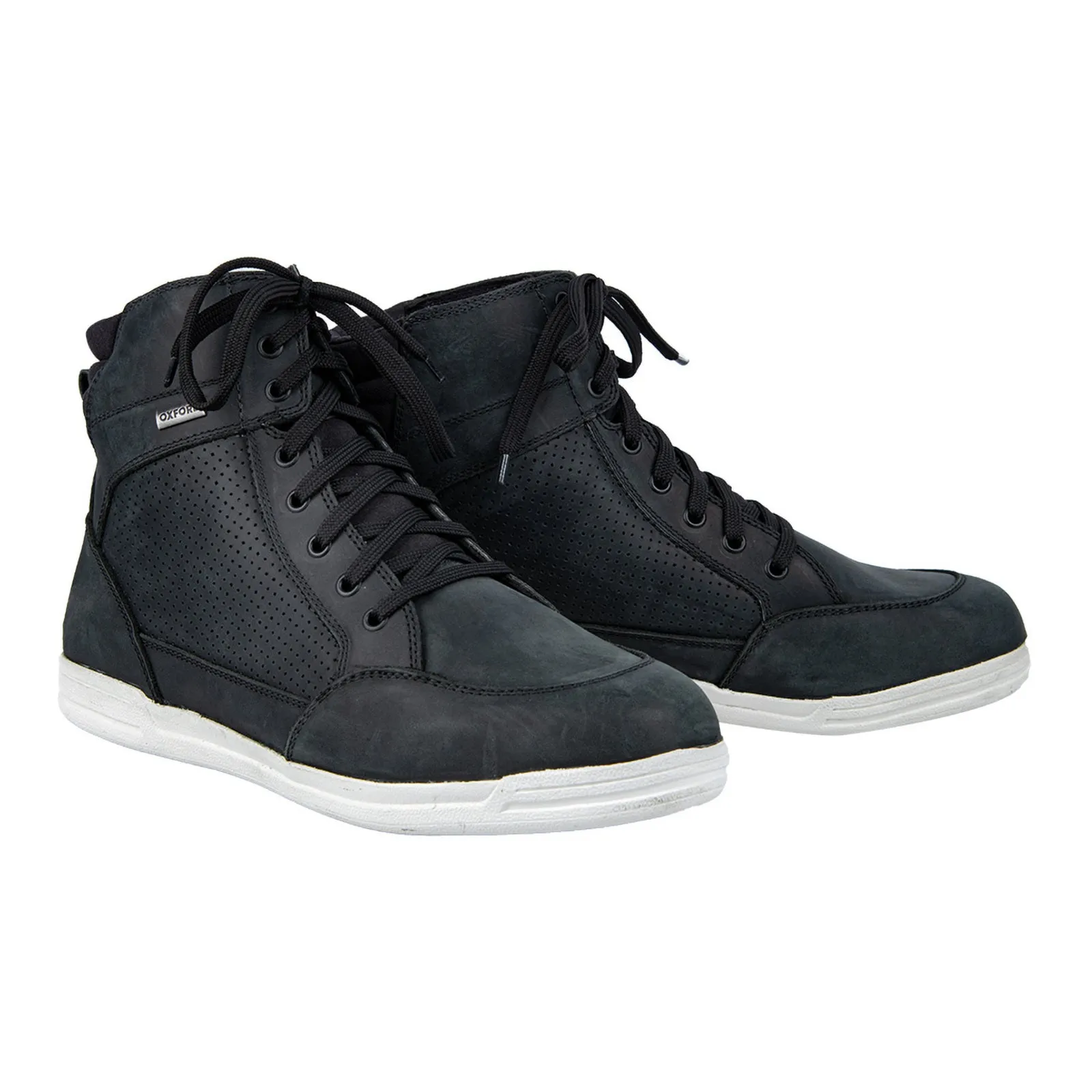 Oxford Kickback Air Men's Motorcycle Boots – Black Size (47 EU)