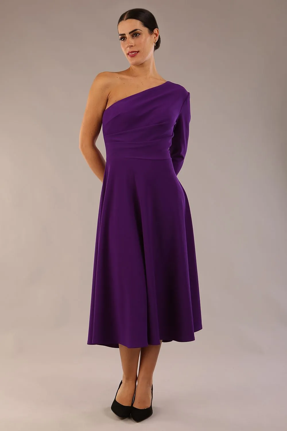 (PRE-ORDER) Beverley One Shoulder A-line Dress