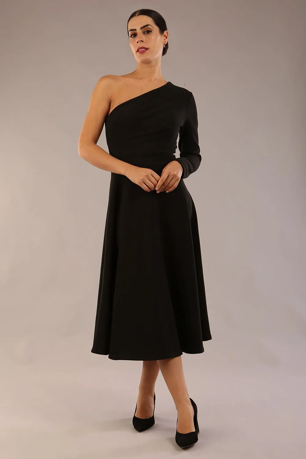(PRE-ORDER) Beverley One Shoulder A-line Dress