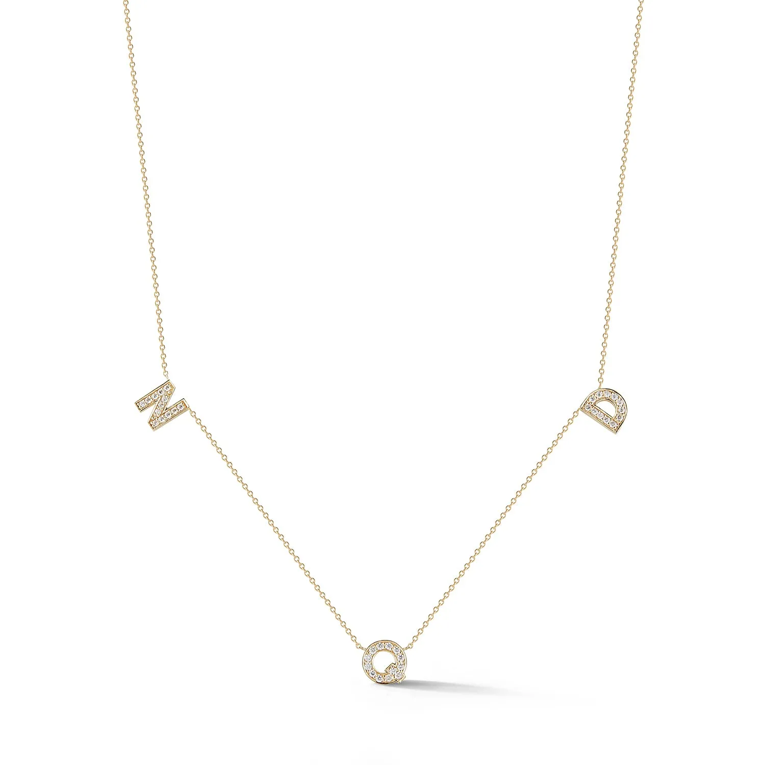 "Custom" Diamond Multi Initial Necklace- "Jennie"