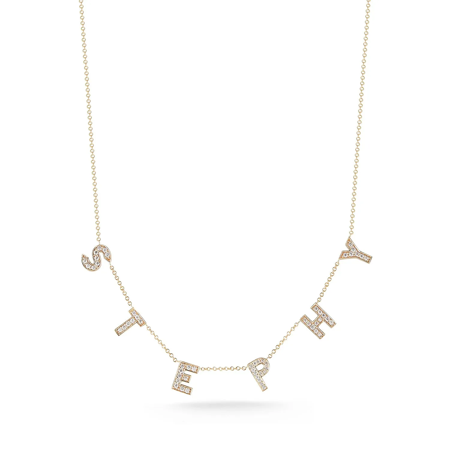 "Custom" Diamond Multi Initial Necklace- "Jennie"
