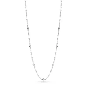 Roberto Coin Diamonds by the Inch 18K White Gold Necklace