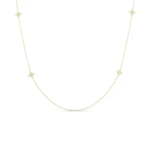 Roberto Coin Diamonds by the Inch Yellow Gold Diamond Station Necklace