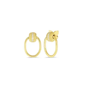 Roberto Coin Opera 18K Yellow Gold Diamond Earrings