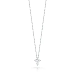 Roberto Coin Tiny Treasures White Gold and Diamond Cross Pendant