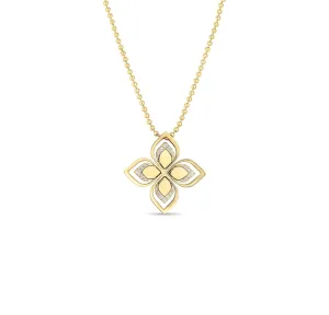 Roberto Coin Venetian Princess Yellow Gold Diamond Necklace