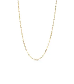 Roberto Coin Yellow Gold Diamond Station Necklace