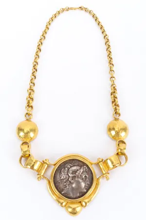 Roman Coin Pendant Necklace