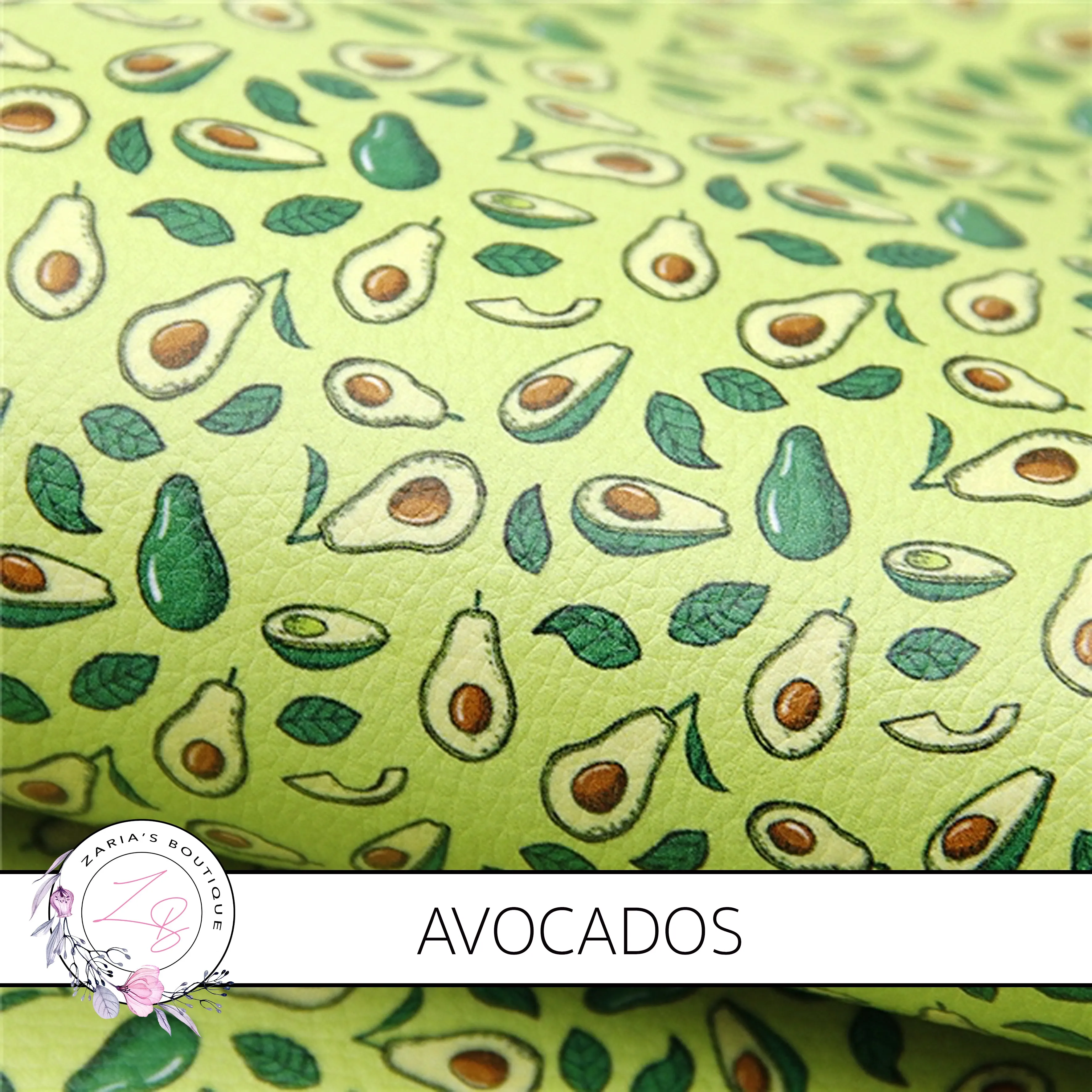 SALE Avo Avocado Luxe Grain Faux Leather