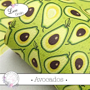 SALE ⋅ Avocados ⋅ Luxe Grain Vegan Faux Leather