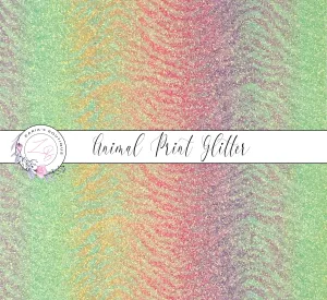 SALE Pastel Animal Print Glitter ~ 1.2mm