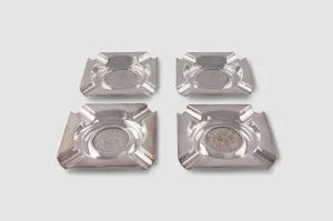 Set of Four Silver Ash Trays