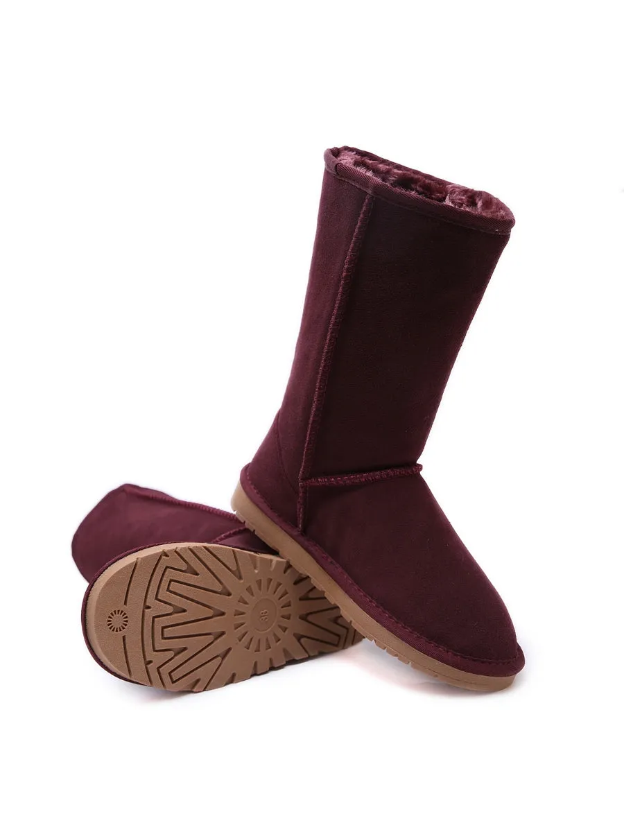 Signature Classic Faux Fur-Lined Suede Boots