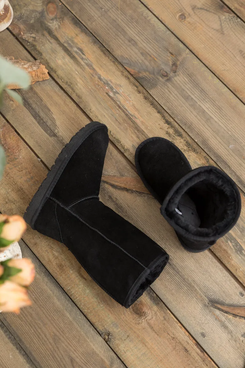 Signature Classic Faux Fur-Lined Suede Boots