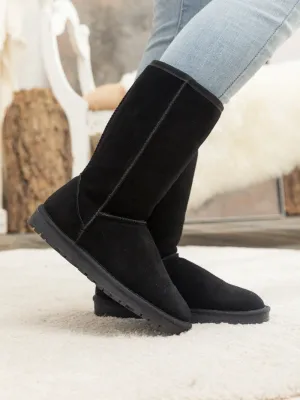 Signature Classic Faux Fur-Lined Suede Boots