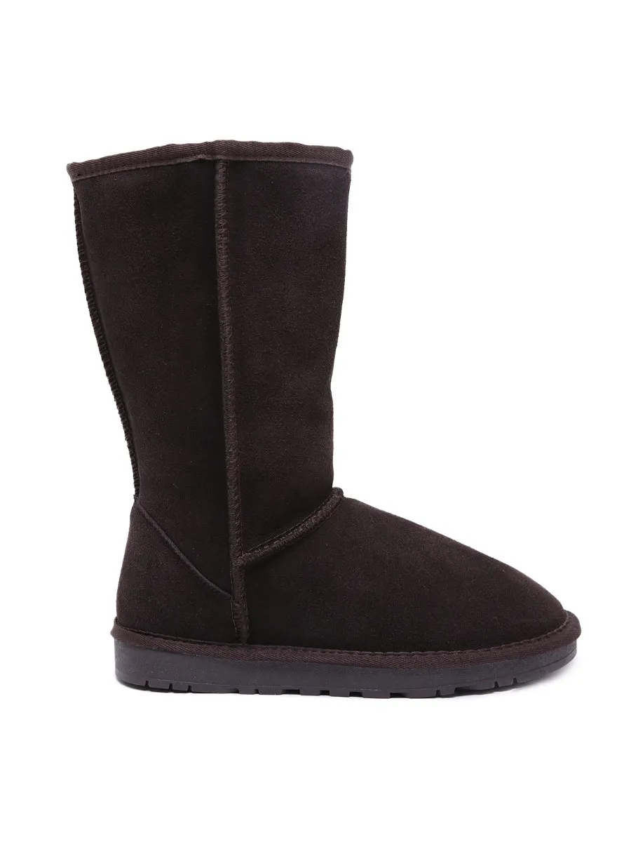 Signature Classic Faux Fur-Lined Suede Boots