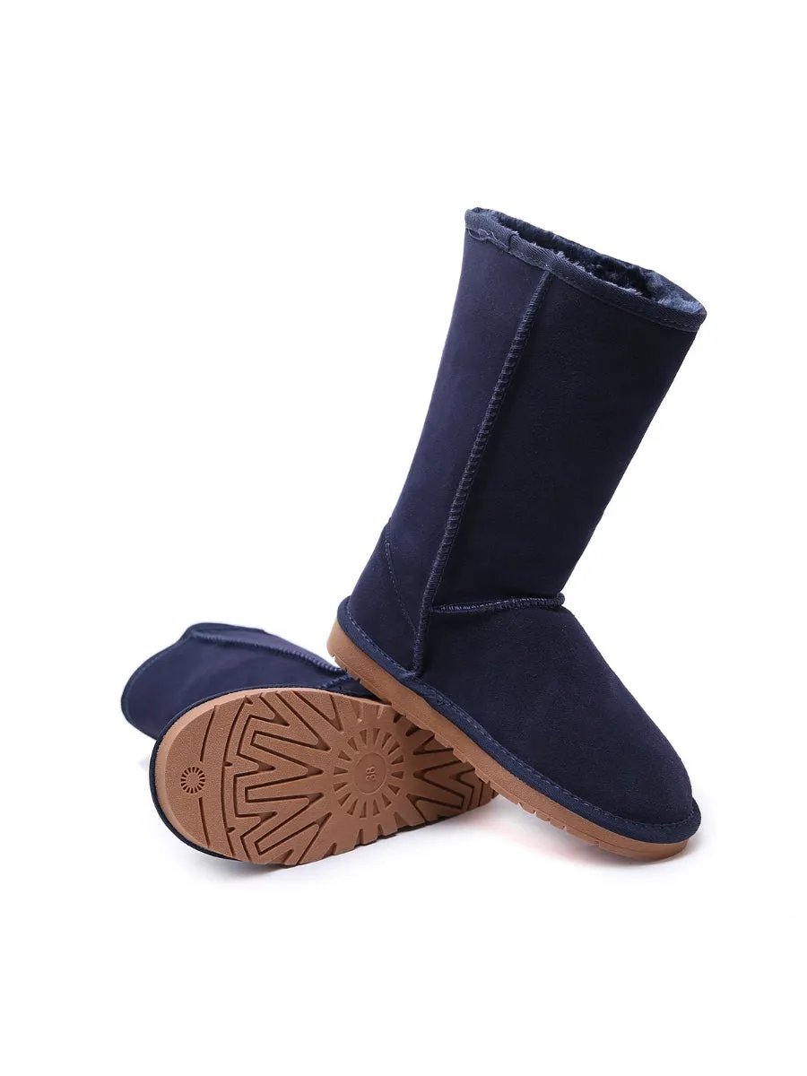 Signature Faux Fur-Lined Suede Mid-Length Boots