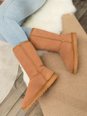 Signature Faux Fur-Lined Suede Mid-Length Boots