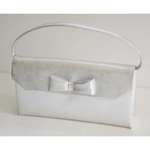 Silver Lame Leather Purse