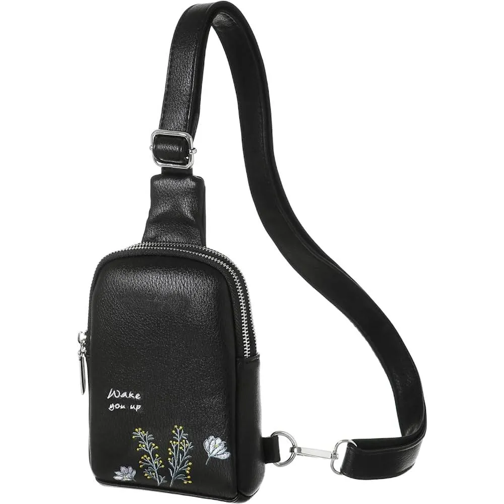 Small Crossbody Sling Bags for Women Vegan Leather Cell Phone Purse Fanny Packs for Women Men Teen Girls | Multiple Colors