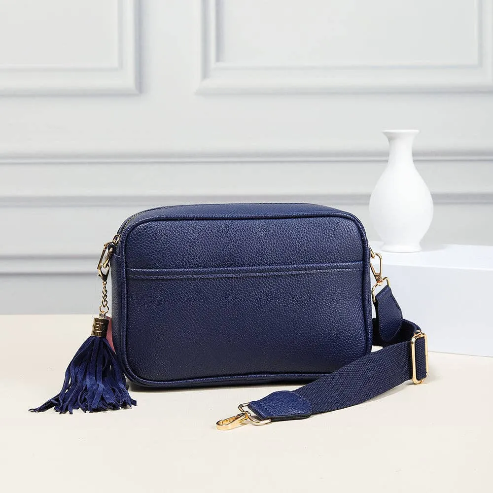 Tassel Crossbody in Light Blue