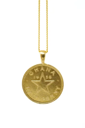 THE GHANA Kwame Nkrumah Coin Necklace