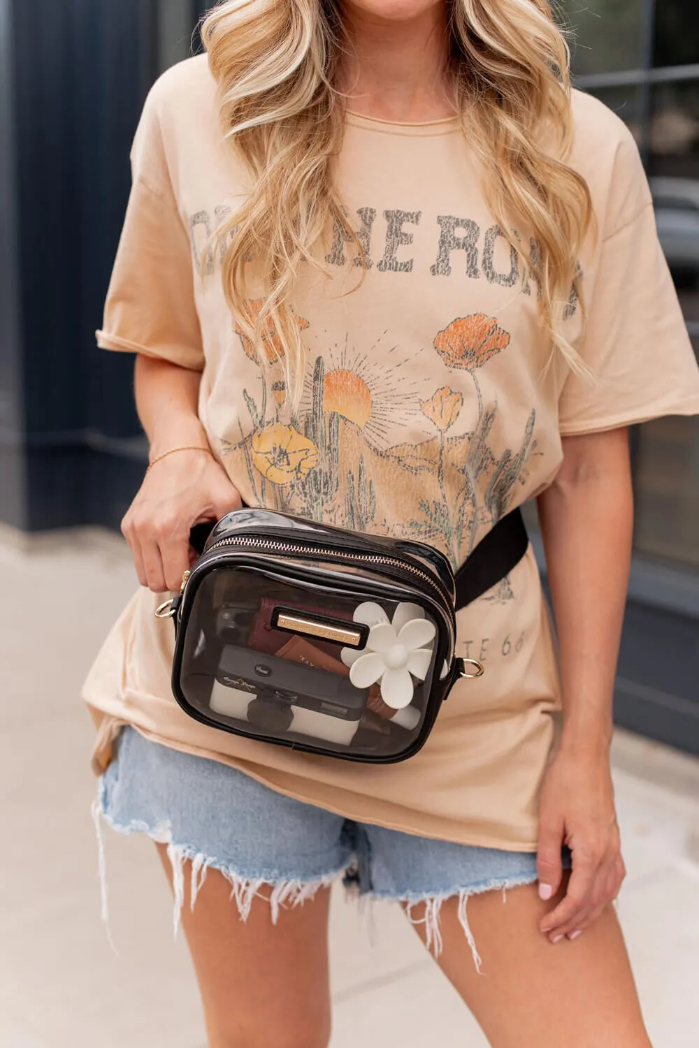 The Stadium Convertible Crossbody Black
